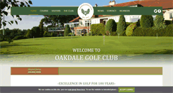 Desktop Screenshot of oakdalegolfclub.co.uk